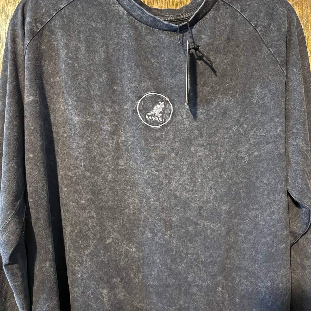 Kangol Acid Wash Grey T-Shirt with Tag